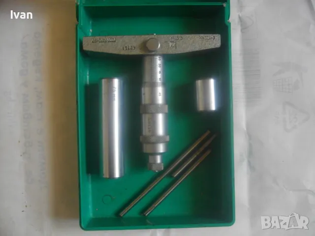 0-100мм НОВ РУСКИ/СССР ДЪЛБОКОМЕР МИКРОМЕТРИЧЕН МИКРОМЕТЪР ГМ 100 СДЕЛАНО В СССР, снимка 6 - Други инструменти - 50415084