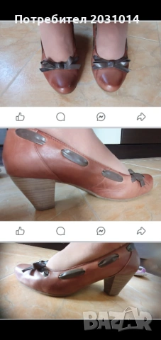  обувки естествена кожа  37-ми номер , снимка 3 - Дамски обувки на ток - 54134952