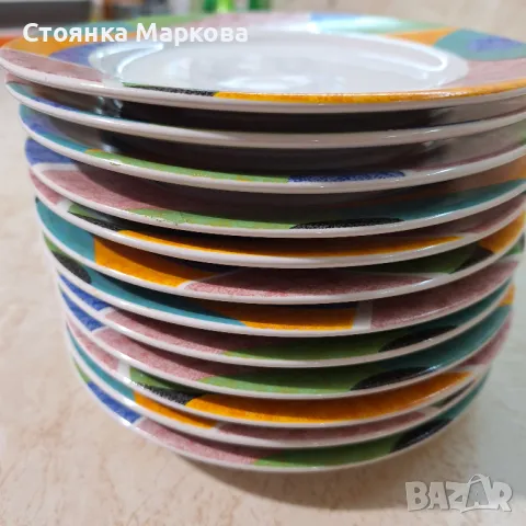 Италиански сервиз за хранене -12бр, снимка 3 - Чинии - 48177002