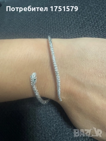 Нова сребърна гривна , снимка 9 - Гривни - 52142448