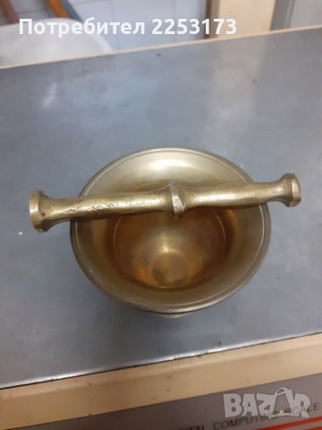 Малък месингов хаван, снимка 2 - Декорация за дома - 40110133