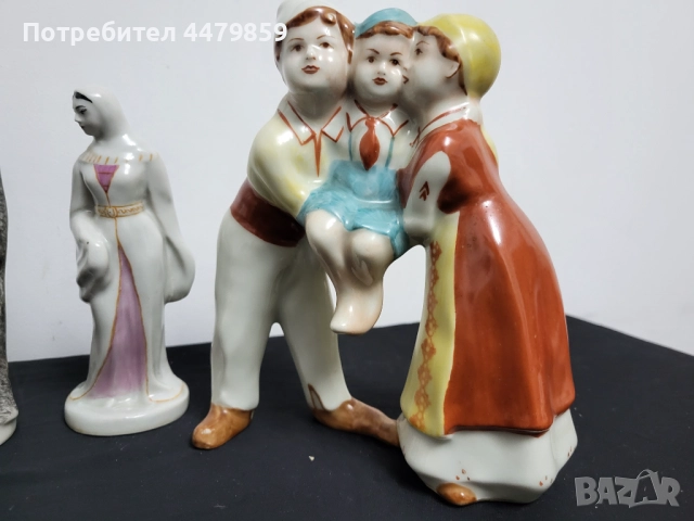 Стари руски порцеланови фигурки , снимка 3 - Статуетки - 52122147