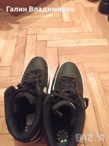 Nike Court Vision Mid (Black/White) – КАТО НОВИ (44), снимка 5 - Кецове - 54093949