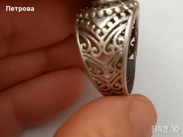 Четири броя мъжки сребърни пръстена, снимка 16 - Пръстени - 53887904