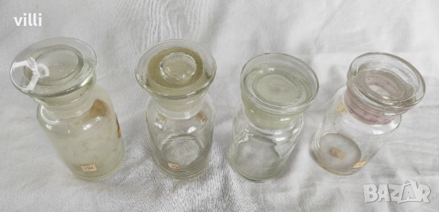 Стъкен съд за съхранение - буркан с шлифова тапа 6 бр., снимка 3 - Други ценни предмети - 37033957