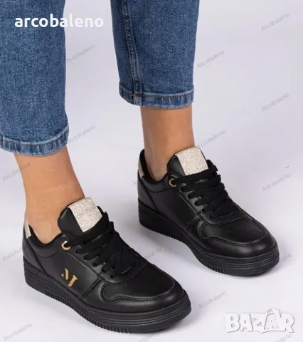 Дамски маратонки със златен и сребърен блясък Emilia, 3цвята , снимка 8 - Маратонки - 49426464