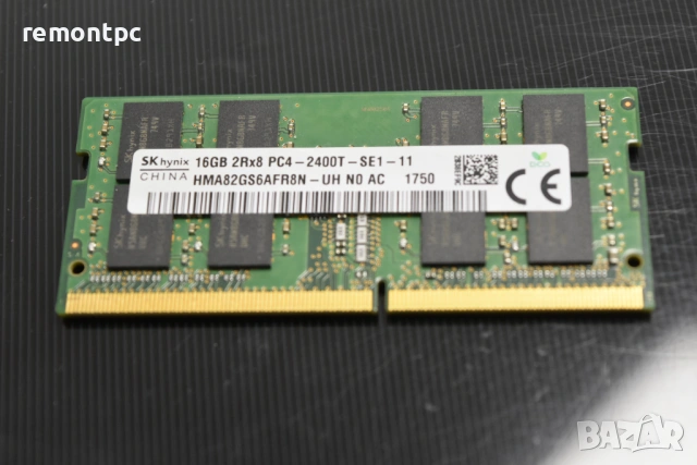 RAM 16GB Памет SK Hynix HMA82GS6AFR8N-UH 16GB  PC4-2400T Лаптоп , снимка 4 - RAM памет - 54122225