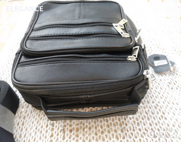 Мъжка кожена чанта от телешки бокс, снимка 2 - Чанти - 34882269