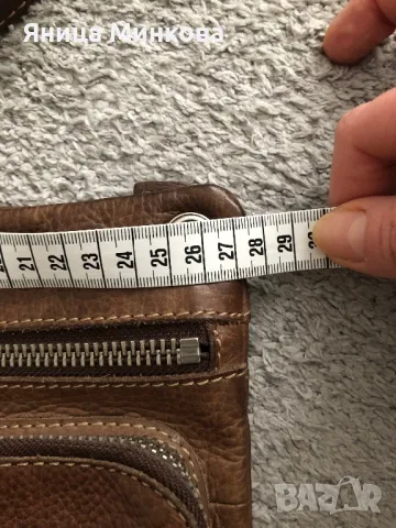 Дамска чанта, естествена кожа Fossil, снимка 10 - Чанти - 49151593