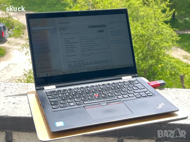 2в1 лаптоп и таблет: Lenovo ThinkPad X390 Yoga (i5-8265U, 8GB DDR4, 128GB SSD)