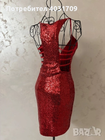 Рокля с пайети , снимка 2 - Рокли - 52901062