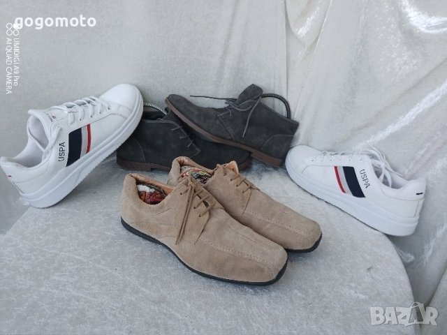 мъжки ежедневни спортни обувки от естествена кожа - велур 44 - 45, снимка 7 - Ежедневни обувки - 44451058