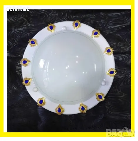 ПЛАФОН СИНЯ КАПКА  - НОВО- 3D ЕФЕКТ., снимка 2 - Лампи за таван - 47360374