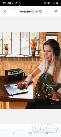 STRICH Китарен усилвател, 10W мини усилвател за електрическа китара