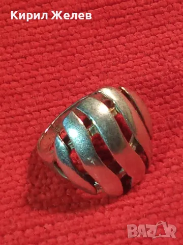 СТИЛЕН АЖУРЕН ВИНТИДЖ АРТ СРЕБЪРЕН ПРЪСТЕН СРЕБРО 925 РЪЧНА БИЖУТЕРСКА ИЗРАБОТКА 40757, снимка 14 - Пръстени - 46232527