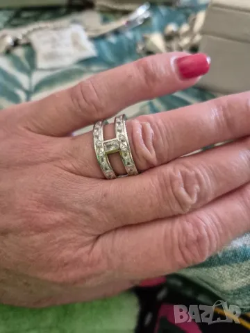 пръстен сребро и циркони