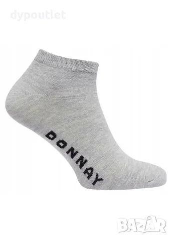 Donnay - Комплект  чорапи Trainer, 33-39 EU, Сиво/Синьо/Черно 10 броя. , снимка 4 - Мъжки чорапи - 48588876