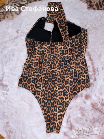 Нов цял леопардов тигров бански костюм , снимка 5 - Бански костюми - 37098374