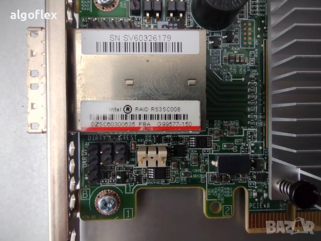 RAID контролер LSI/Broadcom SAS9380-8e 1GB 12Gb SAS3 SATA3 RAID,JBOD Intel RS3SC008, снимка 3 - Други - 42775826