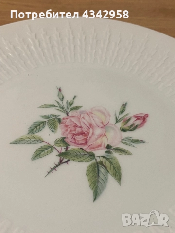 Hutschenreuther.1950-те. Порцеланова чиния., снимка 2 - Антикварни и старинни предмети - 52899059