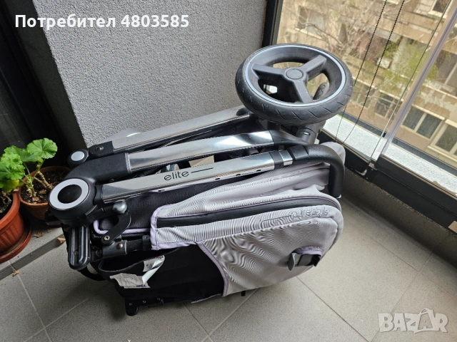 Бебешка количка Chipolino Elite 3 в 1 (зимен и летен кош, столче за кола) - Отлично състояние, снимка 4 - Детски колички - 54264683