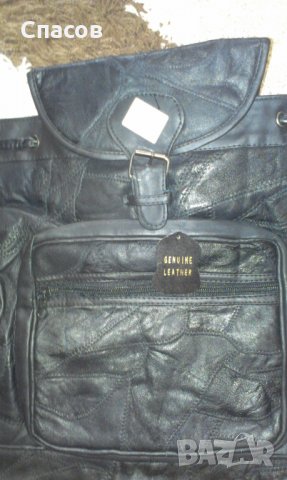 Продавам нови черни дамски раници-чанти от естествена кожа, снимка 2 - Раници - 29633861