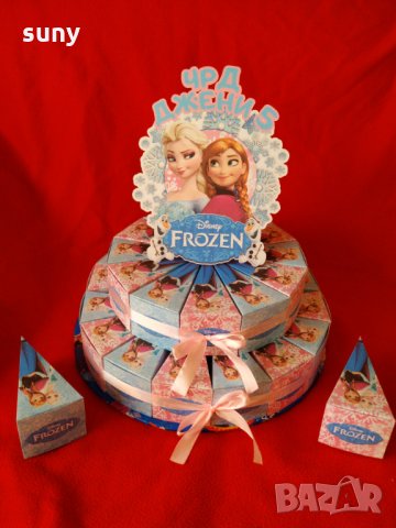 Картонена торта Frozen, снимка 3 - Други - 30801326