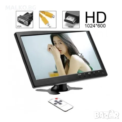 10.1" LED Монитор Smart Technology M10, AV вход, HDMI вход, VGA ход, Дистанционно, DVD плейър, снимка 1 - Аксесоари и консумативи - 49391148