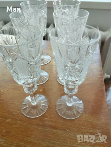 Кристални чаши за ракия, снимка 5 - Чаши - 50370355