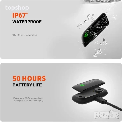 НОВ, ТЕСТВАН COOSPO пулсомер за гърди с акумулаторна батерия  H9Z, HRM Bluetooth 5.0 ANT+, снимка 4 - Тримери - 51637818