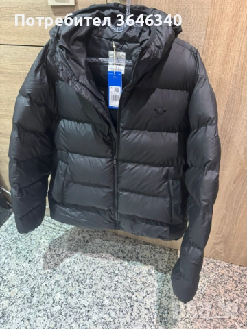 ADIDAS ORIGINALS зимно яке „Tonal Hooded Puffer“ – черно, снимка 3 - Якета - 53205880