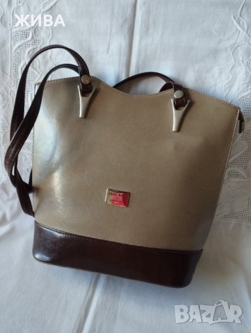 ЗА ЦЕНИТЕЛИ Естествена кожа италианска дамска чанта