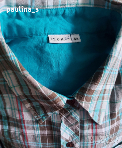 Дизайнерска риза с акценти "Sure"® / голям размер , снимка 6 - Ризи - 36505846
