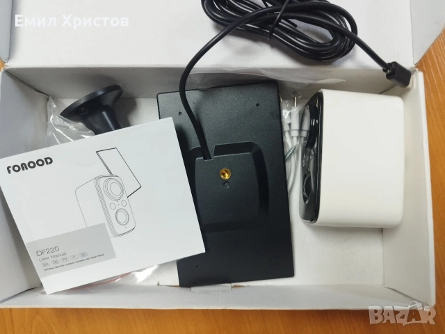 Безжична външна охранителна камера FOAOOD DF220 със соларен, снимка 5 - Камери - 53968750