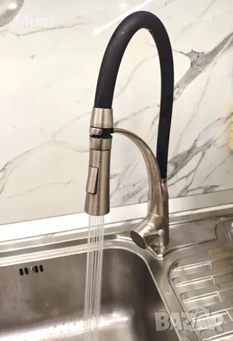 Кухненски смесител за кухня с чучур и 2 вида пръскане, снимка 6 - Други - 48177998