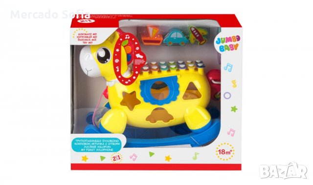 Бебешка играчка 2 в 1 Пони ксилофон , снимка 4 - Образователни игри - 29979989