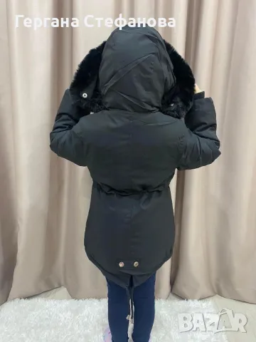 Дебело зимно яке тип парка  Тъмно синьо-4г.6г.8г.10г.12г. Черно-4г.6г.8г.10г.12г. Цена-65 лв, снимка 6 - Детски якета и елеци - 48115550