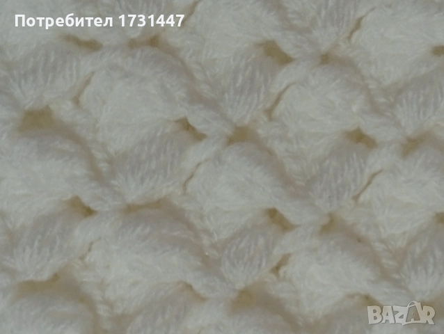 Продавам одеяло за бебе изплетено на една кука., снимка 6 - Спално бельо и завивки - 52042625