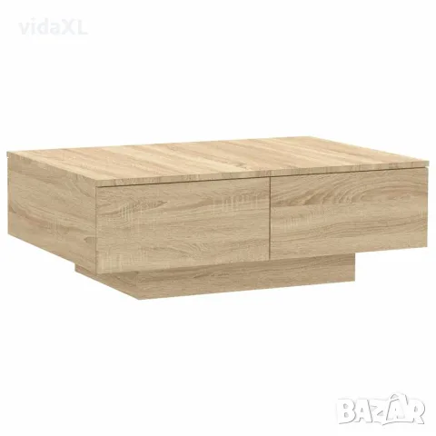 vidaXL Маса за кафе, дъб сонома, 90x60x31 см, инженерно дърво, снимка 1 - Маси - 56147762