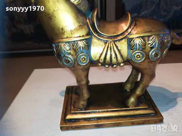 кон-златен кон-внос швеицария 27х24х11см, снимка 13 - Колекции - 29581131