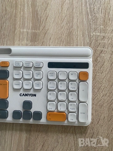 Безжична Клавиатура Canyon CNS-HKBW03BG + Гаранция, снимка 4 - Клавиатури и мишки - 53960103