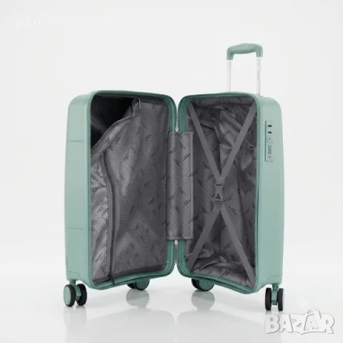 Куфар за ръчен багаж 55x40x23 PP 88001 – твърд куфар с 4 колела и TSA заключване, снимка 14 - Куфари - 56200110