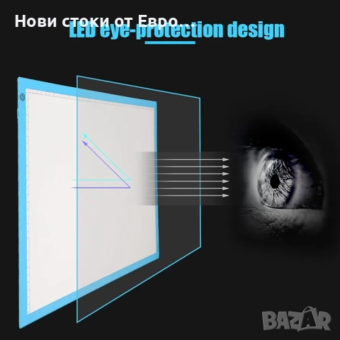 LED светлинна дъска A3,димируема подложка за проследяване за изкуство,анимация и дизайн, снимка 3 - Друга електроника - 52518313