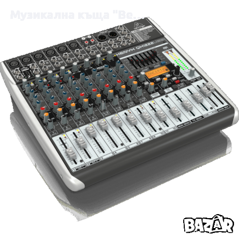 Смесителен пулт 6 моно + 4 стерео Behringer QX1222USB, снимка 3 - Ресийвъри, усилватели, смесителни пултове - 44759341