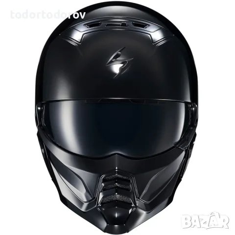 Мото каска за мотор SCORPION EXO COMBAT 2 Black Gloss 199.90 €, снимка 2 - Аксесоари и консумативи - 55756331