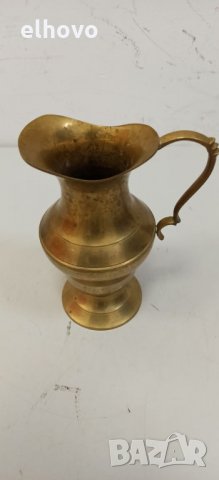 Старинна месингова кана, снимка 3 - Антикварни и старинни предмети - 31845862