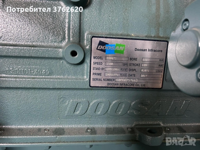 генератор DOOSAN 220KW , снимка 4 - Индустриална техника - 54298211