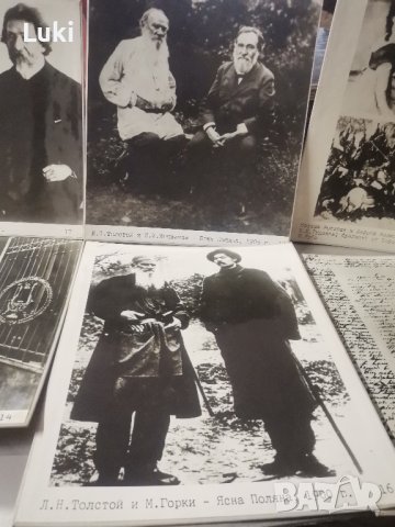 17 фотографии, фототабла на Л. Н. Толстой, снимка 7 - Антикварни и старинни предмети - 44448978