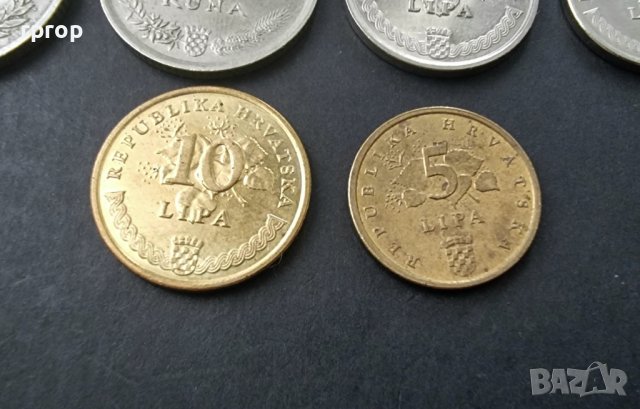 Монети. Хърватия. Хърватски куни . 6 бр., снимка 5 - Нумизматика и бонистика - 36916611