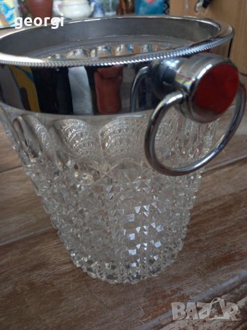 Кристална ледарка шампаниера  1/3, снимка 4 - Аксесоари за кухня - 38445789